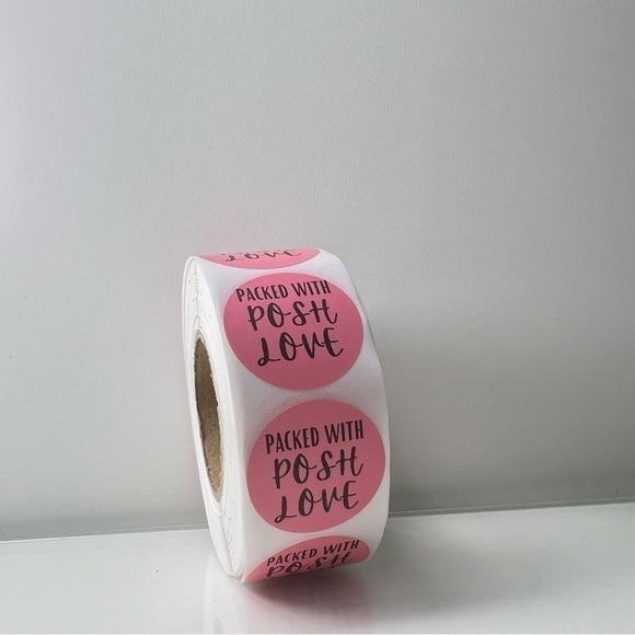 Packed with posh love | 1' round sticker | shipping supplies | thank you STICKER - Picture 5 of 6